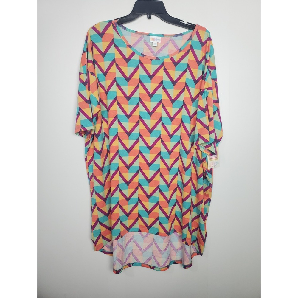 LuLaRoeā Women's Irma High Low Tunic Blouse Size Large NWT Talla 3xl